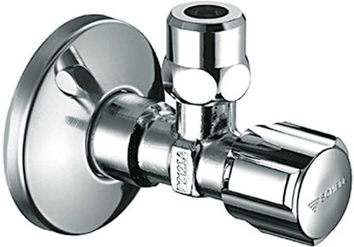 Haakse stopkraan Schell met rozet 1/2" chroom+filter