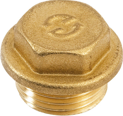 BOUCHON FILETE LAITON 4/4"M
