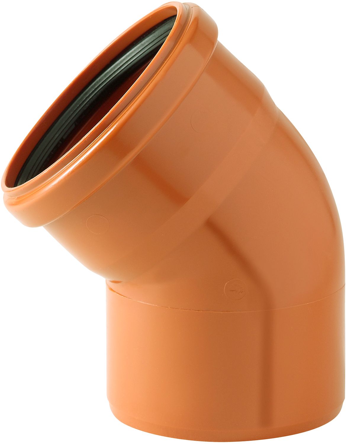 COUDE PVC EGOUT 45° 200MM ROUGE/BRUN