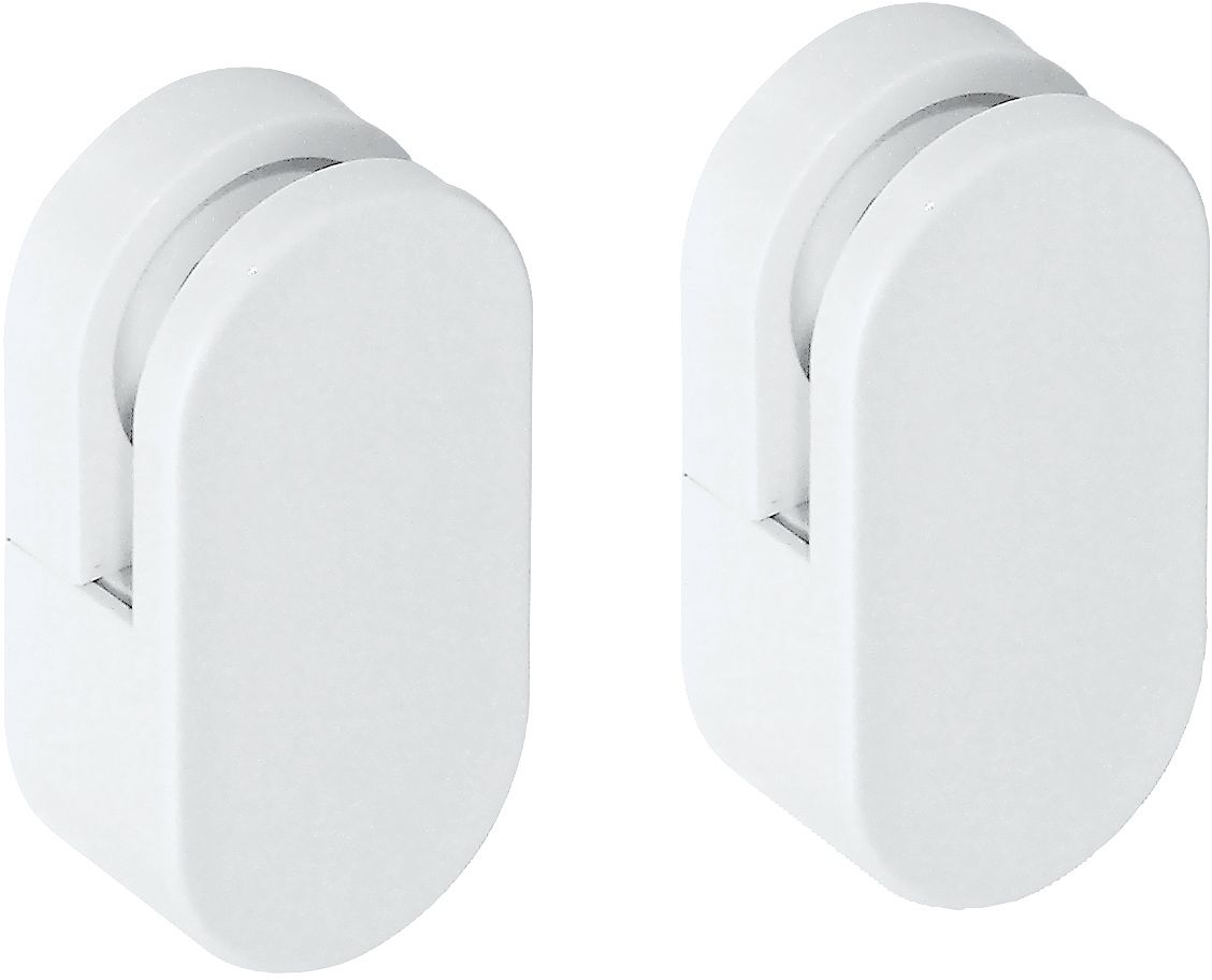 ATTACHES MIR.(PAR PAIRE) HEWI 477 BLANC