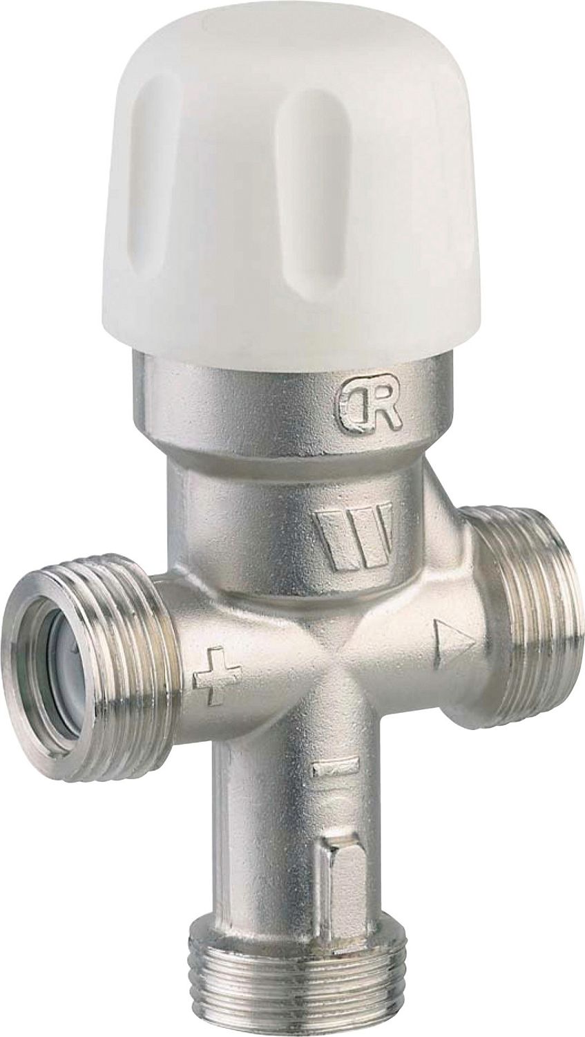 VANNE MELANG.THERM.+CLAPET 3/4"25-55°C