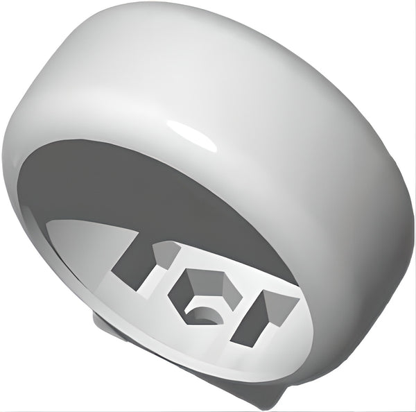 COLLIER DE SERRAGE PP 40MM BLANC