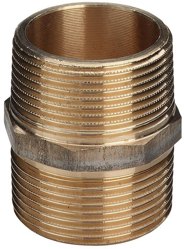 Double brass nipple 1/2" MM - Fitting