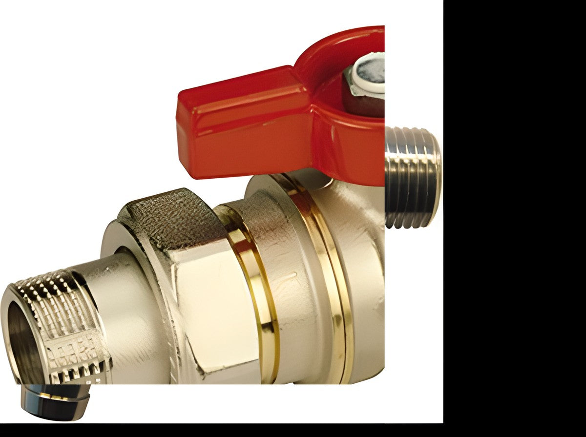 Ball valve 3-piece conn. Giac. 3/4"