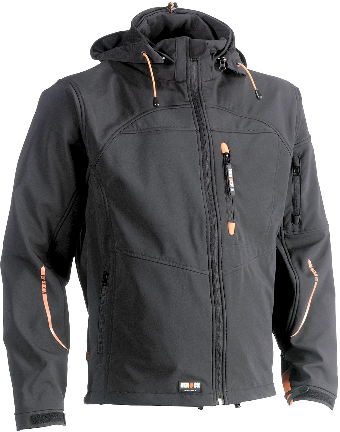VESTE SOFTSHELL HEROCK POSEIDON NOIRE M