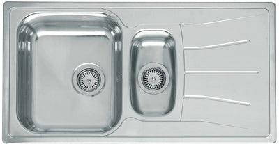 EVIER ENC.DIPL.ECO REG.1,5B+E 95X50 INOX