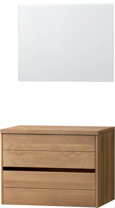 MEUBLE CHENE MASSIF 90 A POSER A.MIROIR