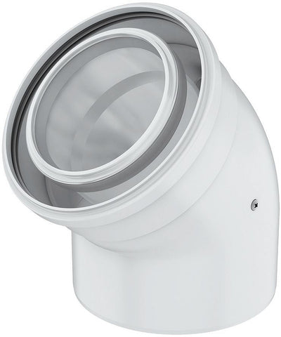 Rolux Concentrische Bocht 45° 110/160 Metaal / PP Ubbink