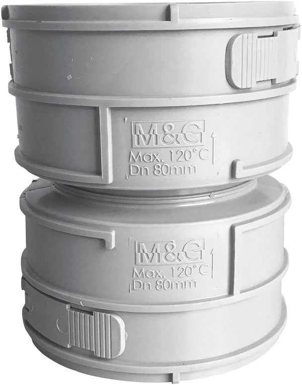 RACCORD PP FLEXIB.BURGER. 80MM FLEX/FLEX