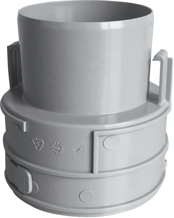 RACCORD PP FLEXIB.BURGER.80MM RIG/FLEX