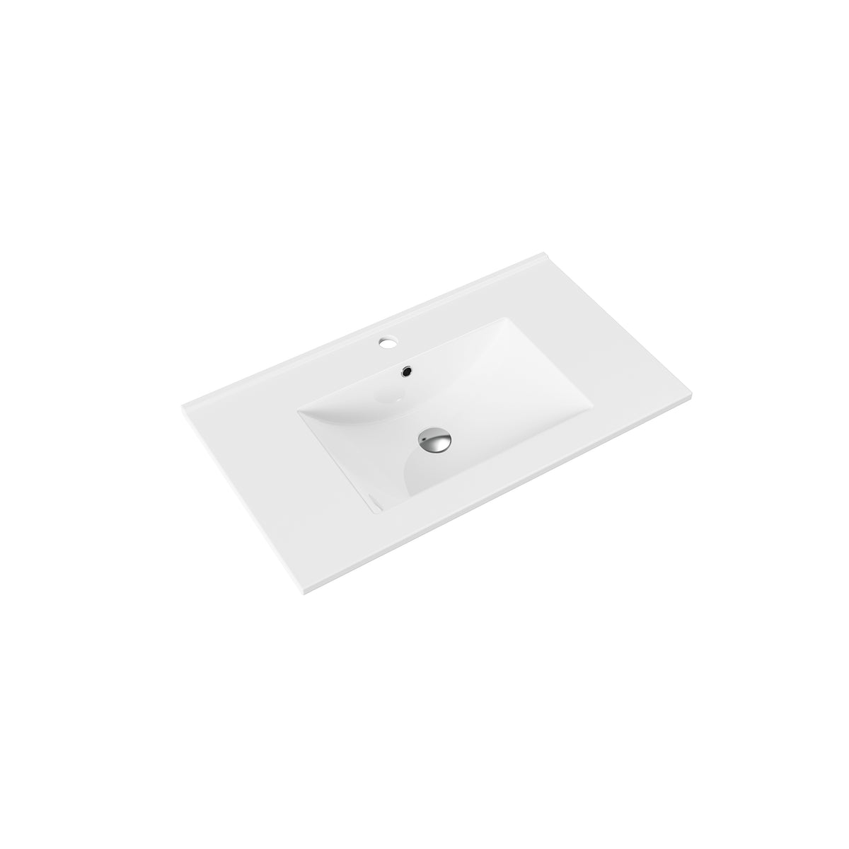 Lavabo Aloni Hayat 1 vasque - Trou robinet - Blanc