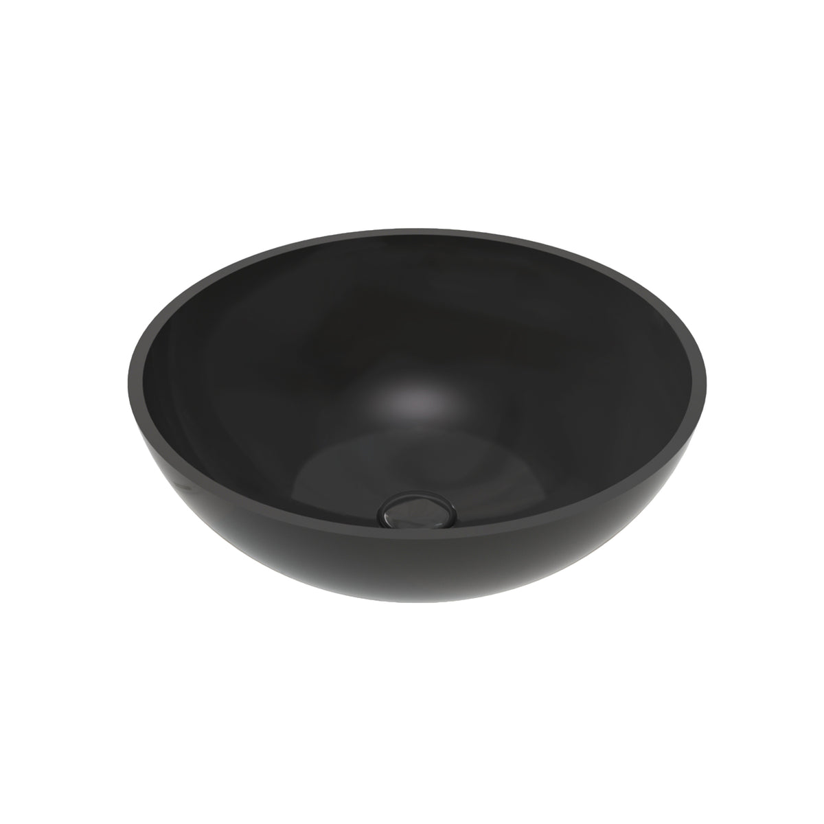 ALONI PER SOLID SURFACE VASQUE À POSER (42X14CM) - NOIR