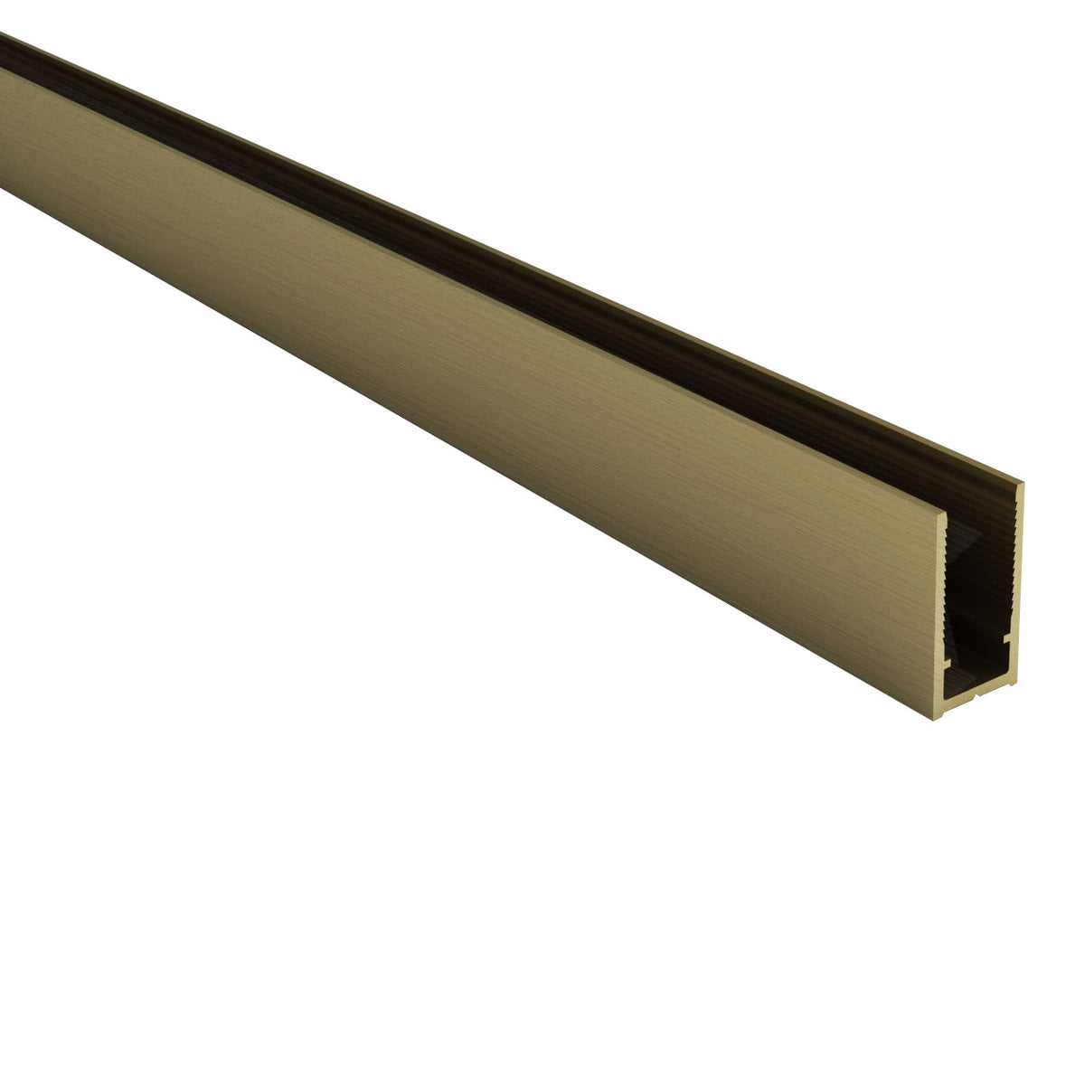 Aloni wandprofiel voor douchecabines - 200 cm - geborsteld goud