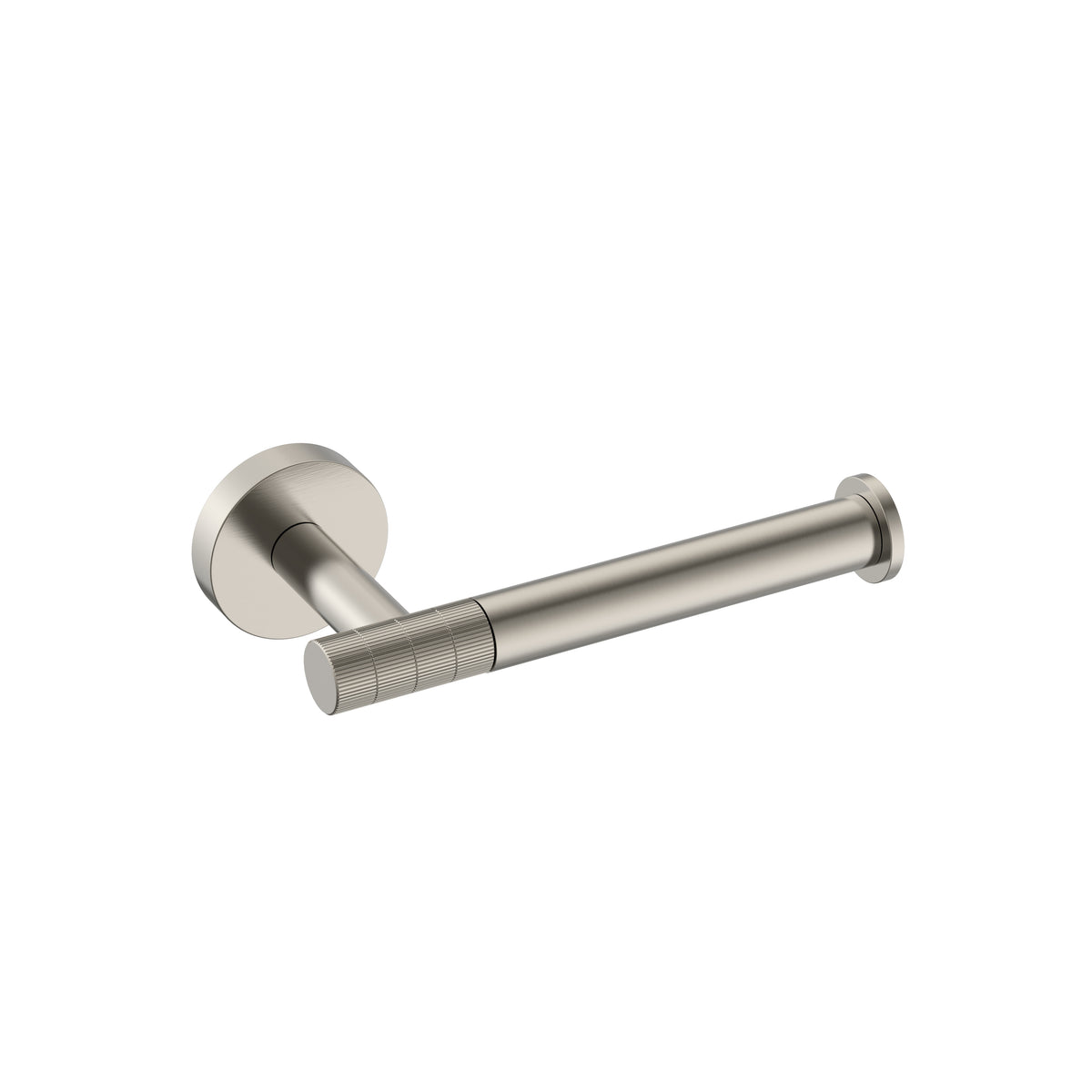 STRIA PORTE-PAPIER TOILETTE AVEC BRAS FIXE – FINITION AVEC STRUCTURE STRIÉE - ACIER INOX BROSSÉ