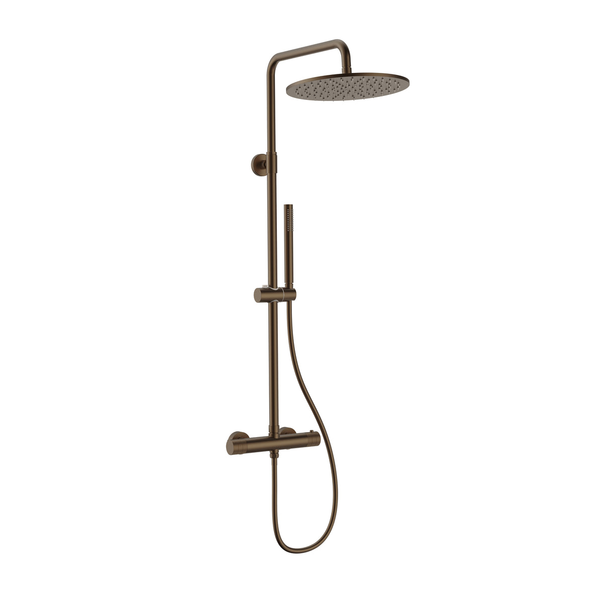 STRIA thermostatische regendoucheset – douchekop 30 cm – Cool Touch – brons PVD