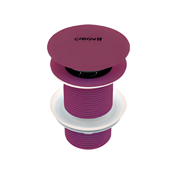 CREAVIT KLIK-KLAK AFVOERPLUG 5/4" - MET OVERLOOP - BERRY
