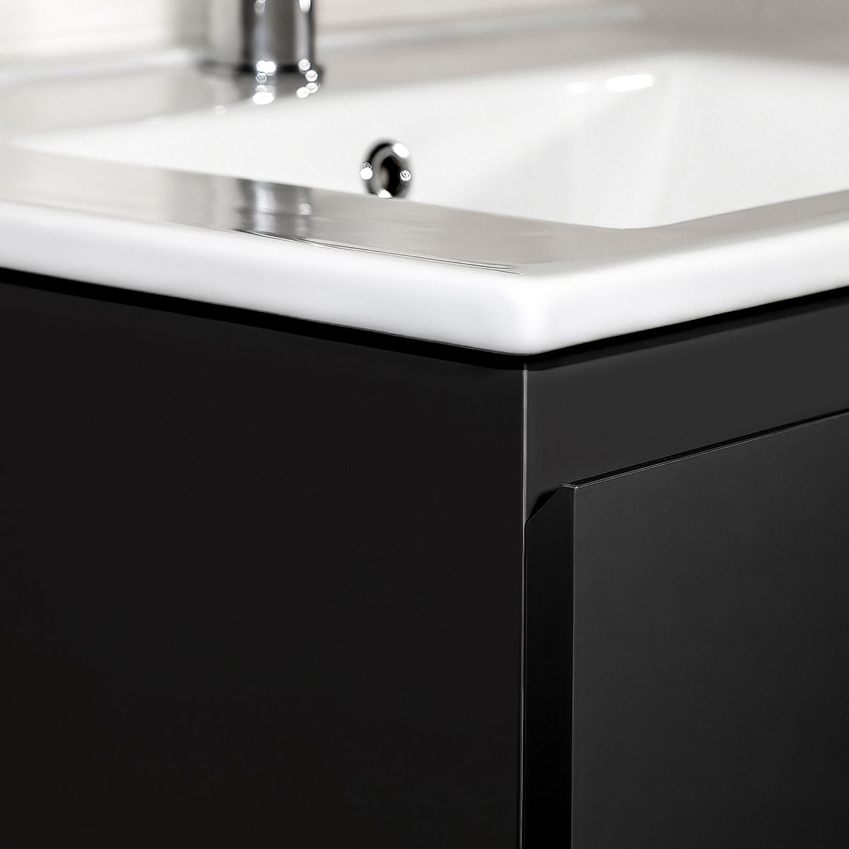 Aloni Sally 100 cm Under-Sink Vanity Unit - Matt Black