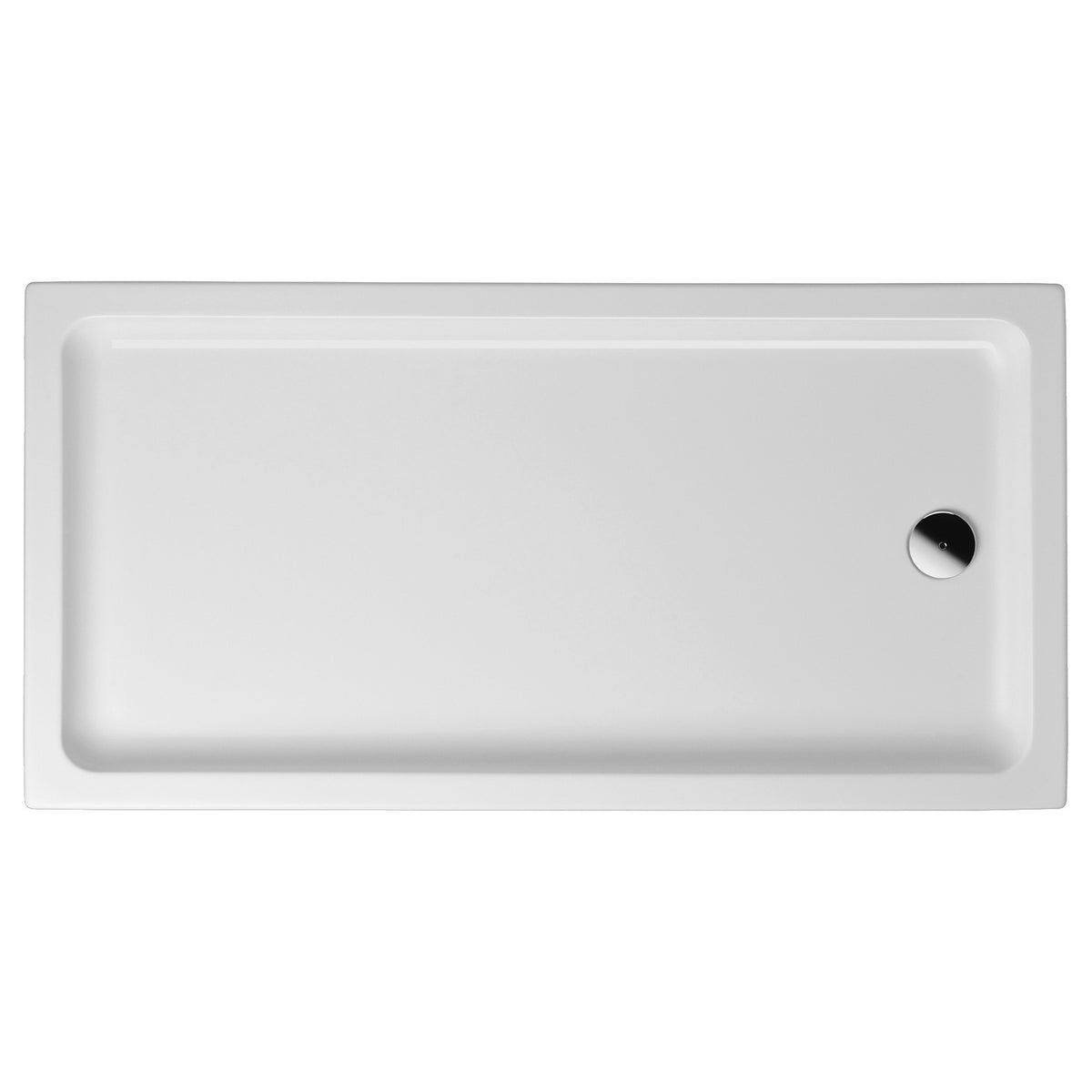 ALONI RECEVEUR DE DOUCHE - RECTANGULAIRE - ACRYLIQUE - 120X90X4 CM - BLANC BRILLANT