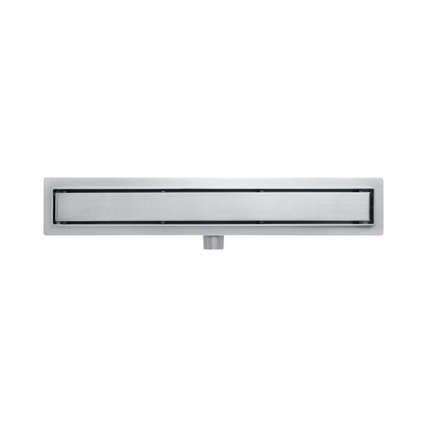 ALONI CANIVEAU DE DOUCHE - AVEC GRILLE CARRELABLE - 80 CM - ACIER INOXYDABLE BROSSÉ