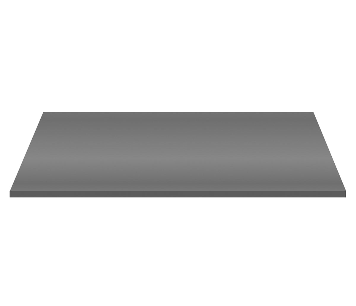 ALONI TABLETTE EN MDF (152.4X45.5X2.6 CM) - GRIS BRILLANT