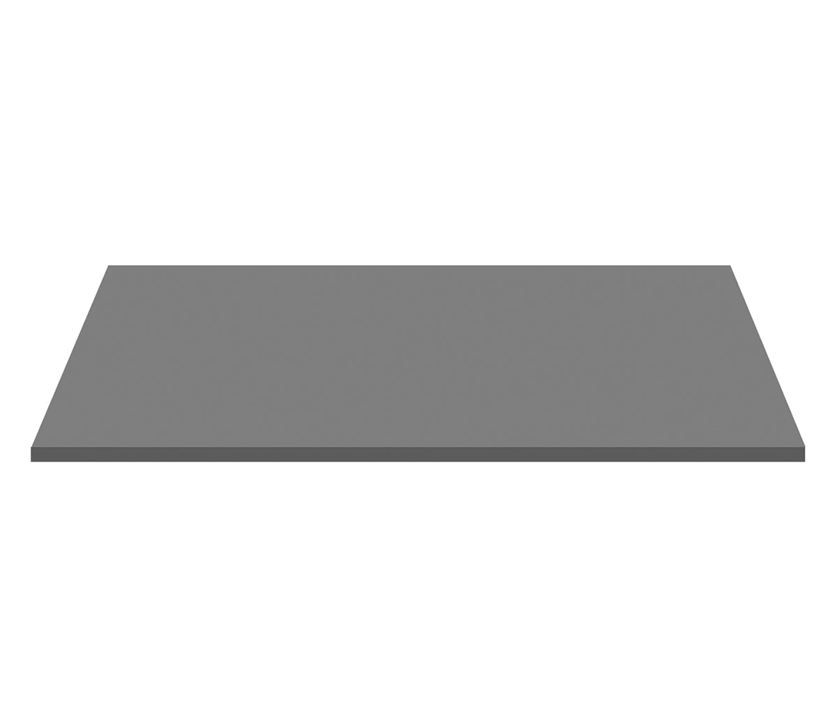 Tablette de lavabo en MDF gris mat 152x45,5 cm
