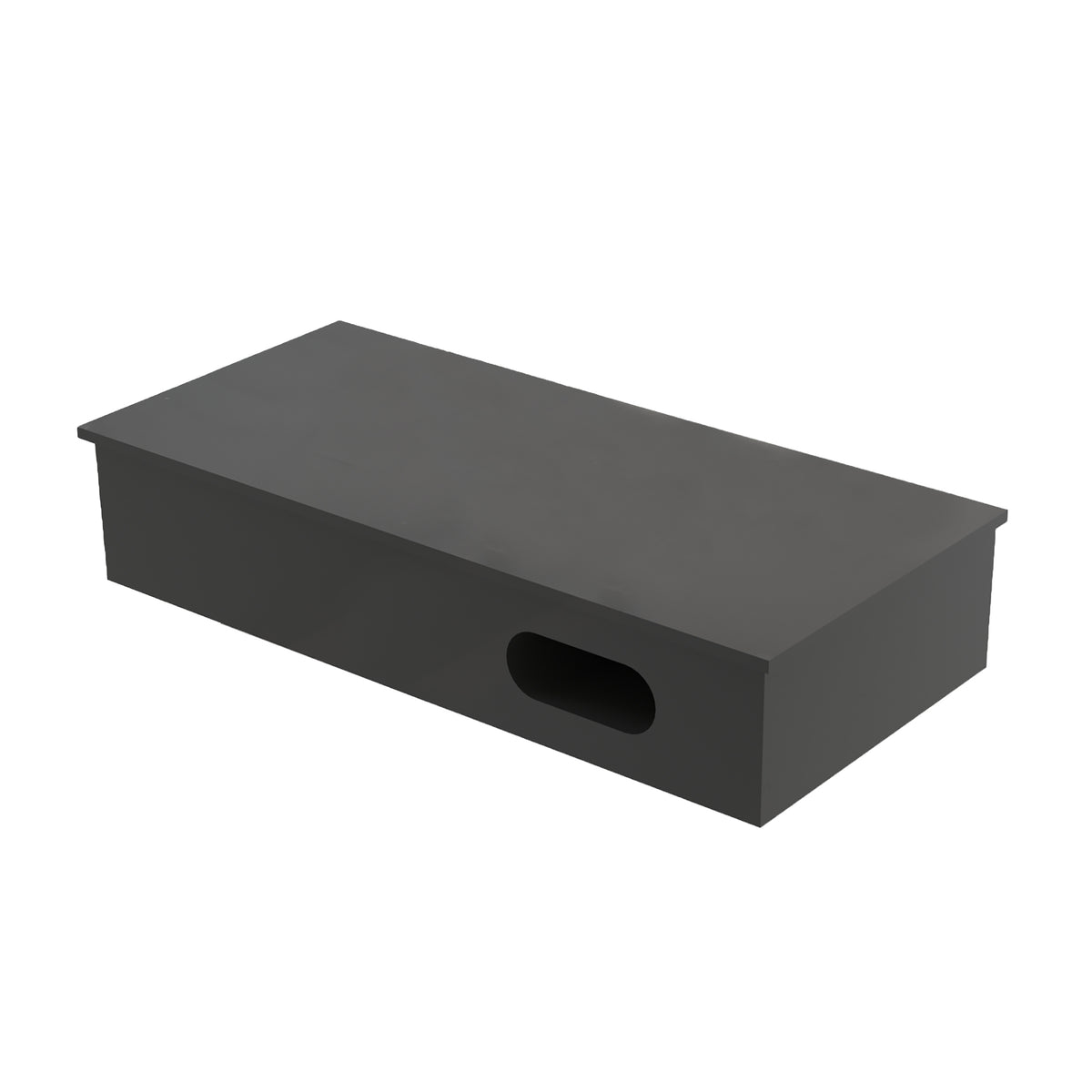SOLID SURFACE COMPTOIR LAVABO AVEC PORTE-SERVIETTE (80X35X15CM) - BLANC