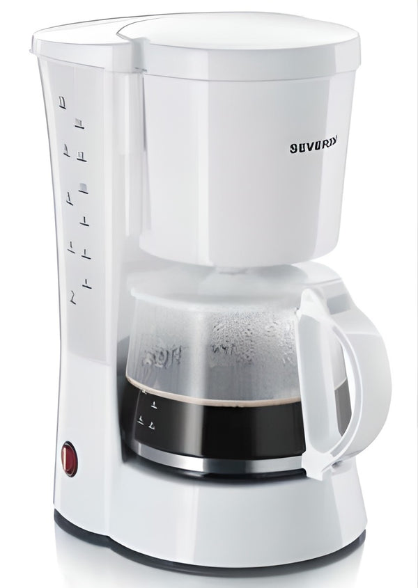 Percolateur 1,4L Comfort, 800w, anti-goutte, auto-off, Blanc Severin