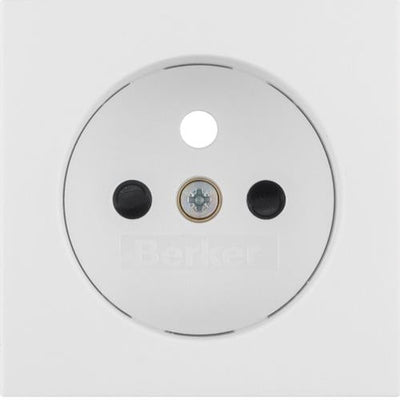Berker S.1 / B.3 / B.7 geaarde stopcontactafwerkingssets, poolwit, mat