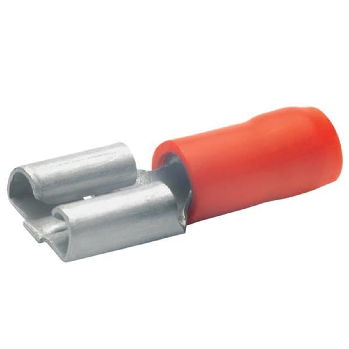 Geïsoleerde vrouwelijke Faston-connector 0,25 - 1,5 mm² 6,3 x 0,8 Rood
