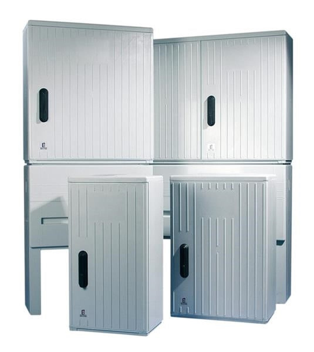 Armoire de trottoir DIN1 850 x 320 mm RAL 7035