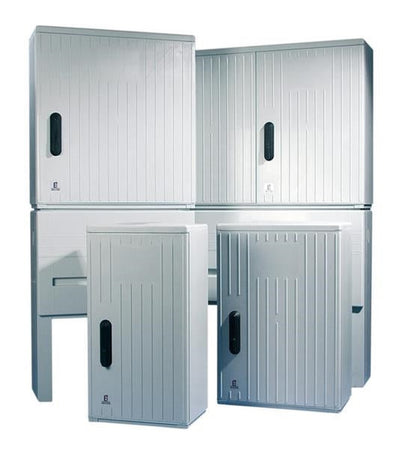 Armoire de trottoir DIN1 850 x 320 mm RAL 7035