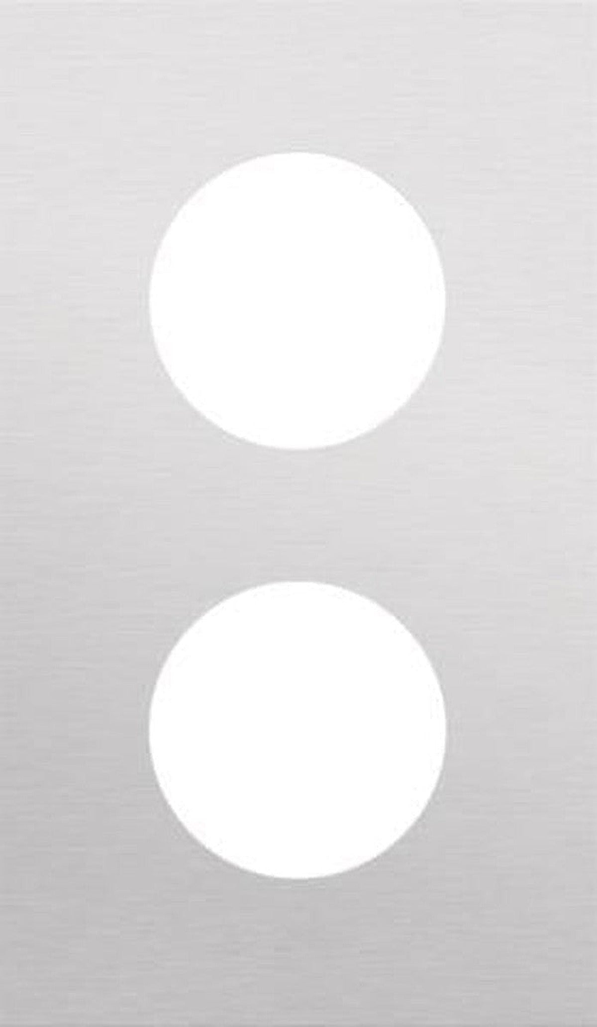 Plaque de recouvrement double, entraxe 60mm, pour 2 prises de courant, Niko Rocker et Niko Toggle, A