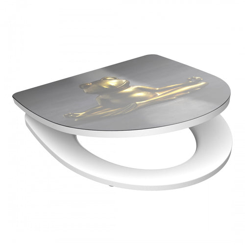 WC-bril van duroplast HG RELAXING FROG met softclose en afneembaar