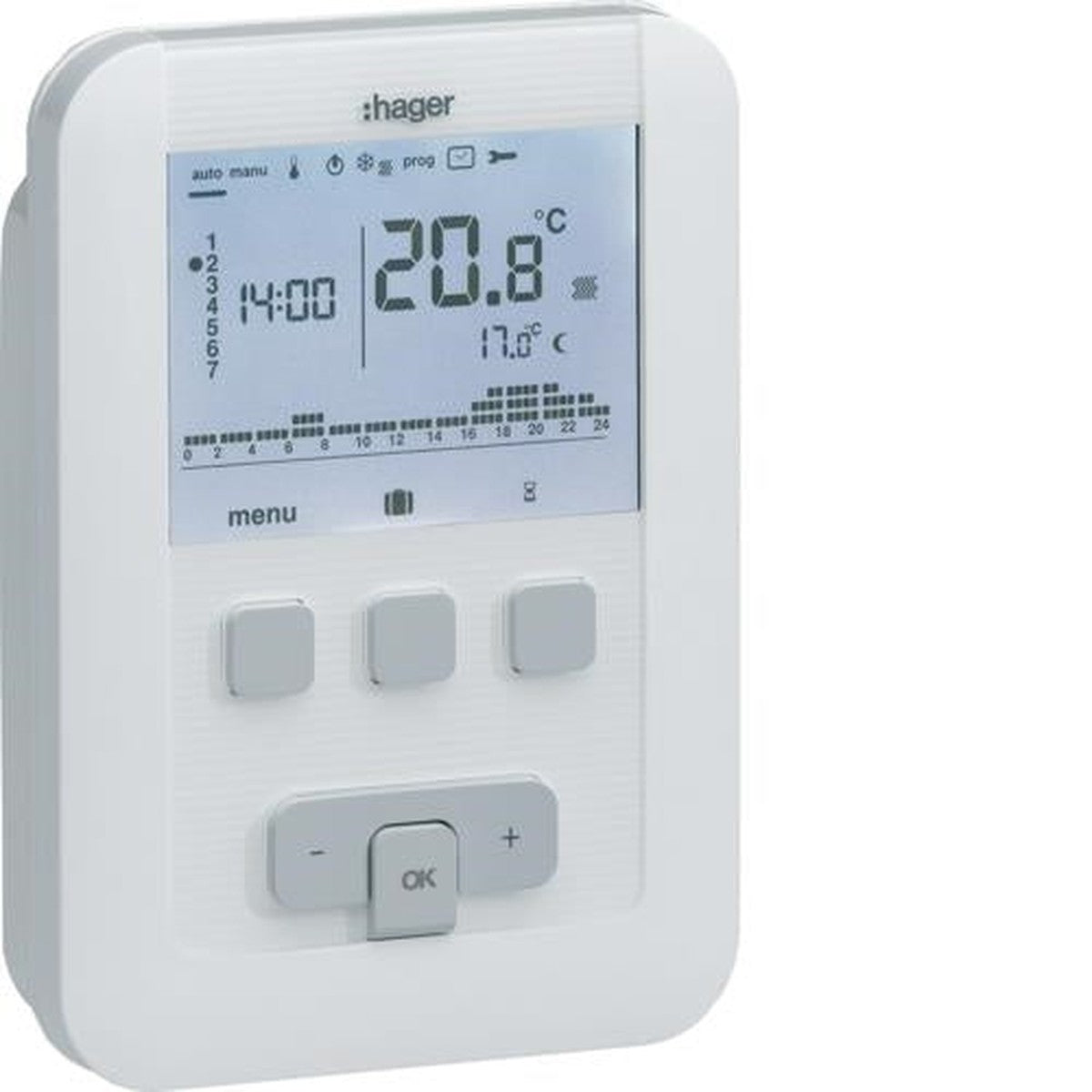 Thermostat programmable basic 7 jours sur piles