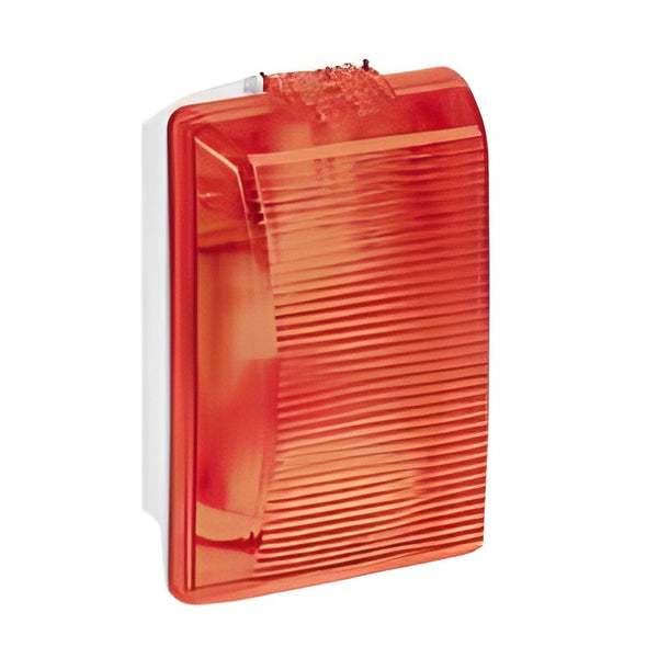 Plexo rechthoekige wandlamp 75W klasse II - IP54 IK08 - Rood