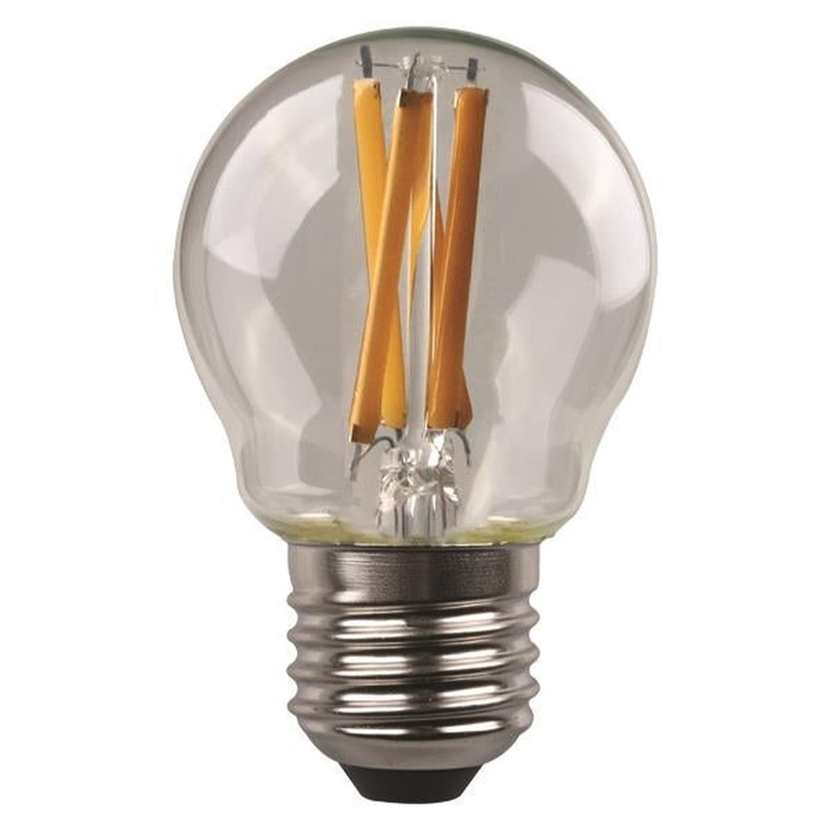G45 crossed filament LED bulb 6.5W E27 3000K 220 - 240V clear dimmable