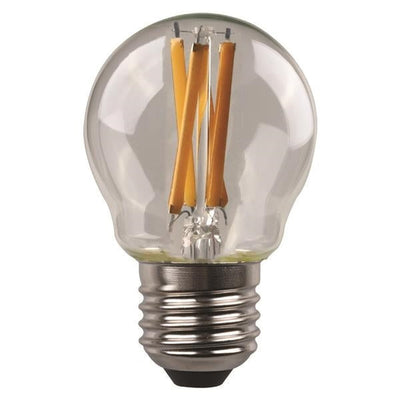 G45 crossed filament LED bulb 6.5W E27 3000K 220 - 240V clear dimmable