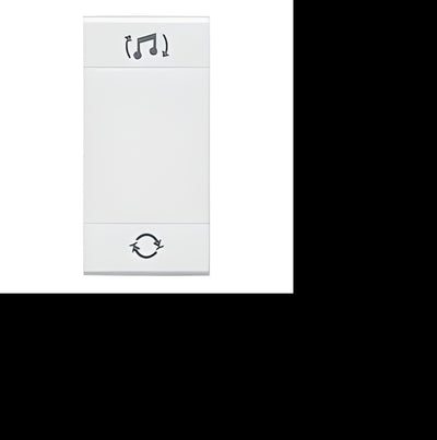 Domotique – Touche diffusion sonore Blanc 1 module