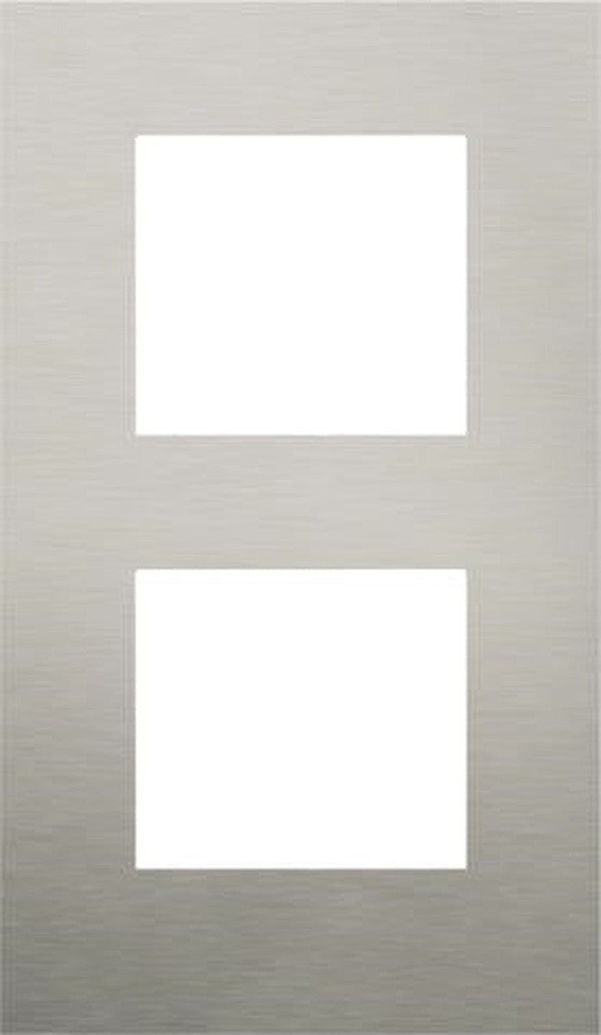 Plaque double verticale entraxe 60mm Stainless Steel