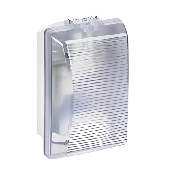 Rechthoekige Plexo wandlamp, 75W, Klasse II - IP54 IK08 - transparant