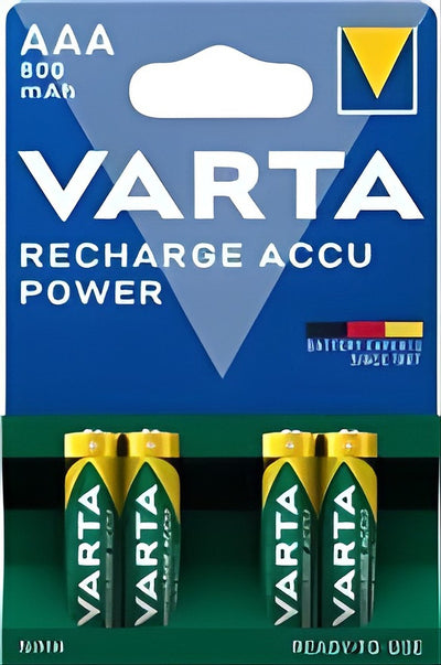 Rechargeable 1.2V HR03 Micro Ni-Mh 800mAh AAA battery, height 44mm, diameter 10.5mm