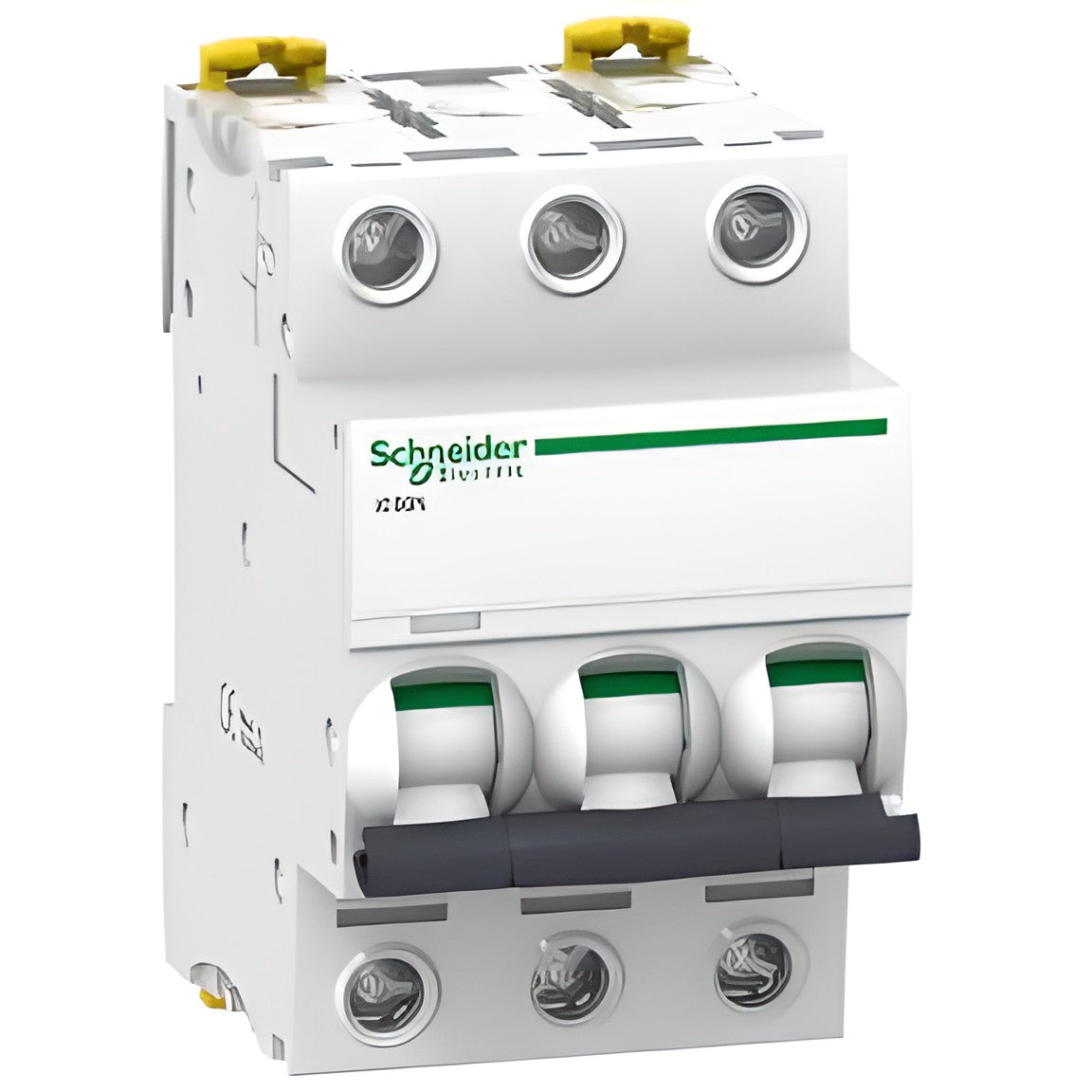 Disjoncteur modulaire 3 pôles 63A courbe B iC60N