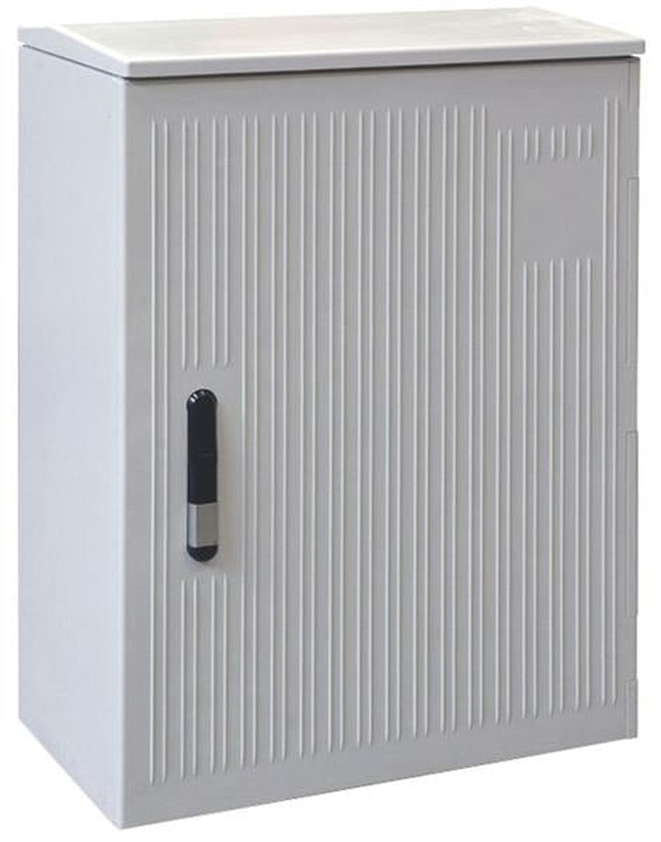 Armoire de trottoir DIN 830 x 460 x 330 mm, porte rayée