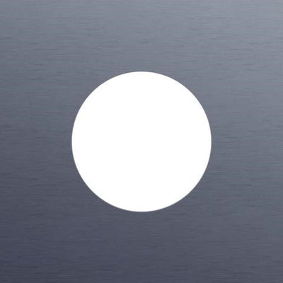 Plaque de recouvrement simple, pour 1 prise de courant, Niko Rocker et Niko Toggle, Alu Blue Grey br