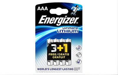 Energizer - pile Lithium - AAA / LR3 - 3 + 1 offert - 4 pièces
