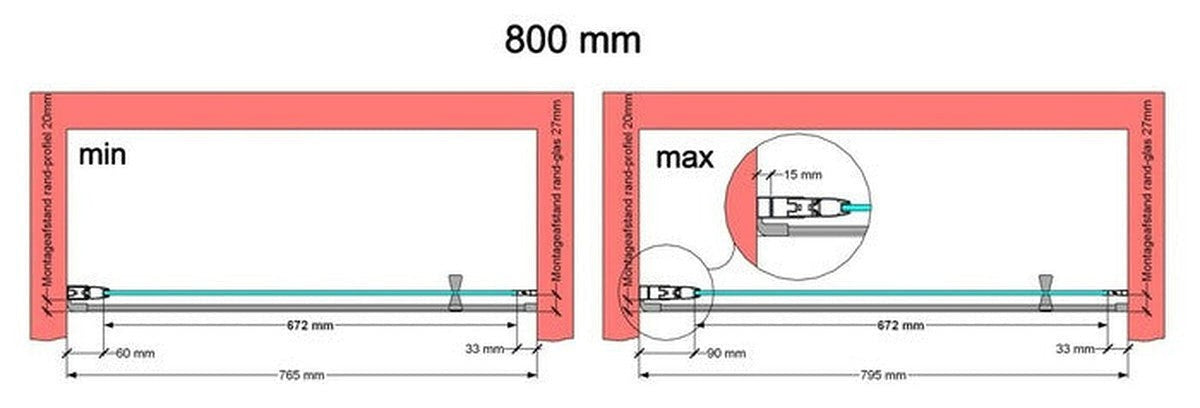 Van Marcke Pina porte pivotante 900x2000mm blanc mat
