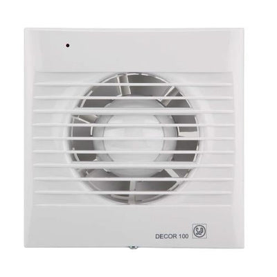 Badkamer afzuigventilator 95m³/h + timer