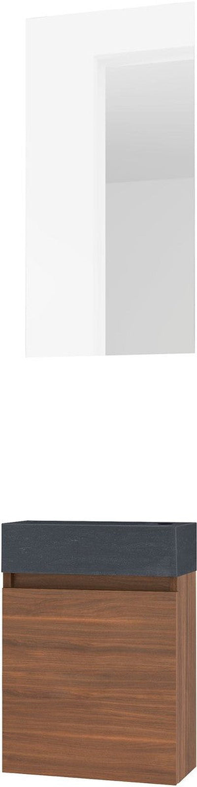 WASM.MEUBEL MINI STONE/1DR/WALNOOT