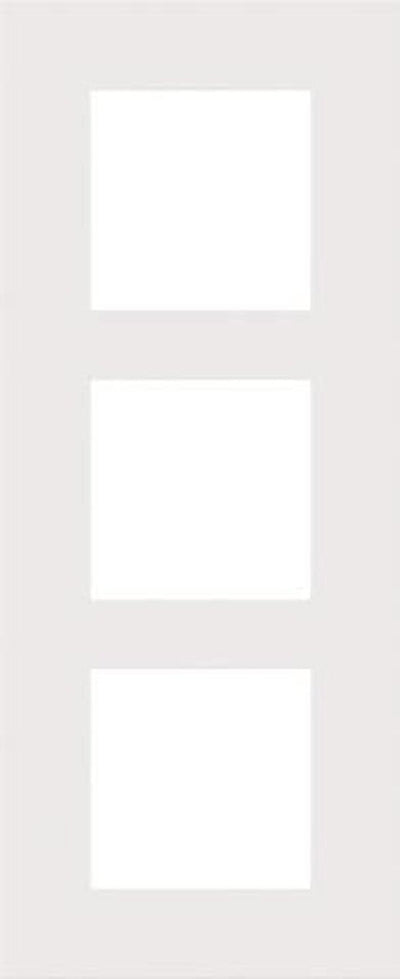 Plaque triple verticale entraxe 60mm White Steel