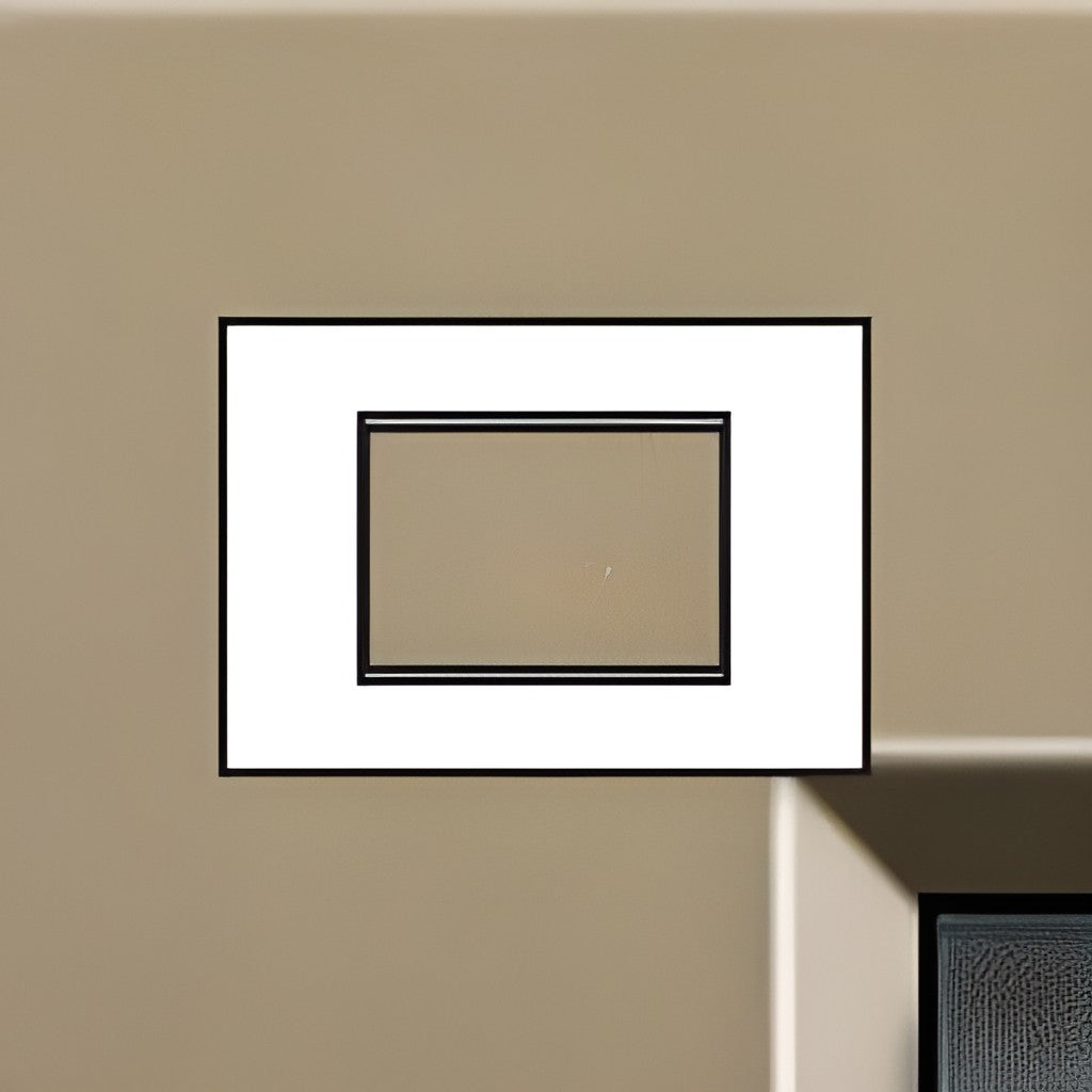 Plaque rectangulaire LivingLight 3 modules Square